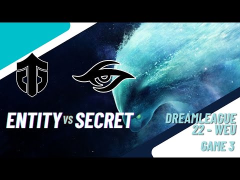 Entity vs Team Secret   Game 3  DreamLeague 2024