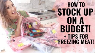 How to stock up on a budget! Tips for freezing & storing meat - Jordan Page Budgeting Tips
