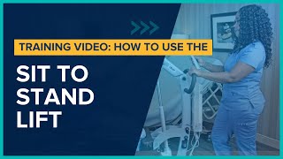 How to Use the Drive Medical Sit to Stand Patient Lift - Training Video for Hoyer Lift