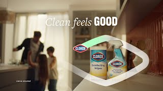 Clorox With Clorox, clean feels carefree