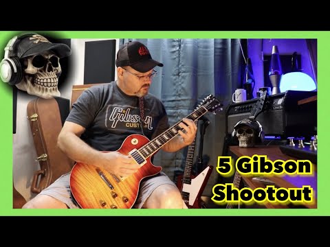 Gibson Guitar Shootout! - Playing The Same Licks & Effects On 5 Different Gibson Guitars!