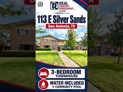 **Move-In Special**3-Bedroom Townhouse with Water Included & Community Pool! property video