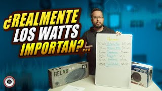 Los watts en tus bocinas NO Importan... tanto 😱 Te decimos por qué.