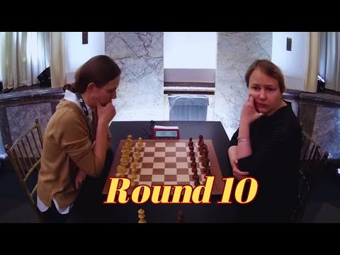 Final moments as Anna Muzychuk and Valentina Gunina battle it out in Round 10 of 2024 World Blitz