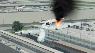 Careless Emergency Landing at Parking Building by Largest Airbus 'a380' | XP11