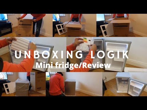 unboxing Logik mini fridge || Small freezer with this mini fridge ||  Mini fridge reveiw ||