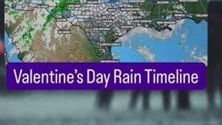 Valentine’s Day Rain Timeline