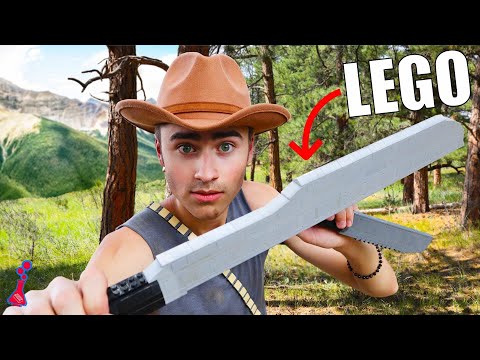 I Survived Using Only LEGO Weapons
