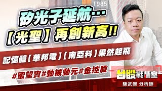 矽光子延航…【光聖】再創新高!!記憶體【華邦電】【南亞科】果然起飛…#蜜望實#動被動元#金控股｜小武哥投資事務所｜陳武傑 (圖)