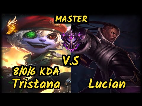 Anderu (TRISTANA) vs LUCIAN - 8/0/6 KDA BOTTOM ADC GAMEPLAY - OC Ranked MASTER