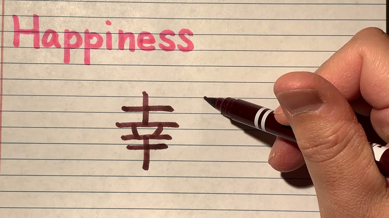 What is the kanji for happiness? Zandex