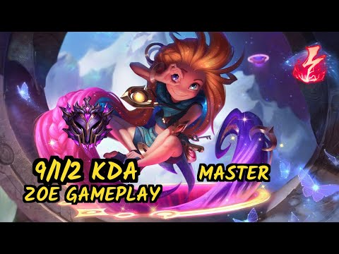 ONE Takeshi (ZOE) vs KASSADIN - 9/1/2 KDA MID GAMEPLAY - BR Ranked MASTER