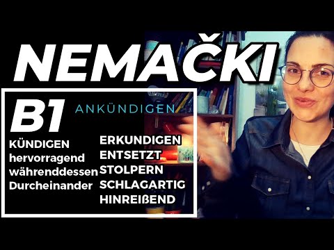 NEMAČKI (B1 -B2) - VOKABULAR ZA VIŠI NIVO KROZ PRIMERE I RAZLIKE U ZNAČENJU IZMEĐU SLIČNIH REČI