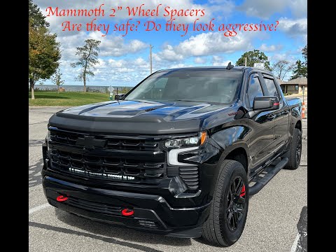 Wheel Spacers Chevy Silverado 6.2L with Stock OEM Wheels & Tires | Aggressive Stance! #diy #youtuber