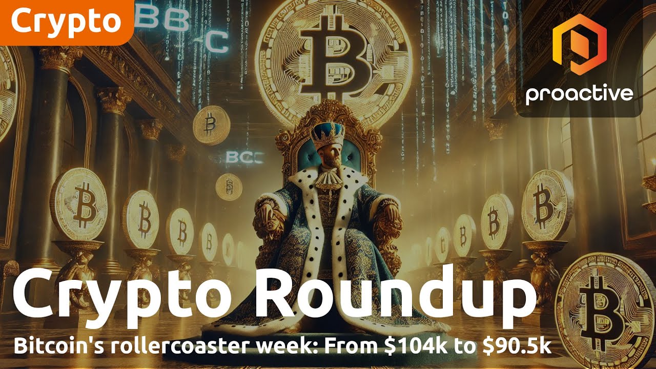 Bitcoin hits $104k before slumping 13% as Trump appoints new AI and crypto czar - Crypto Roundup