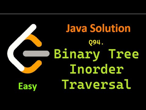 Leetcode Problem 94 Binary Tree Inorder Traversal Easy Java Solution