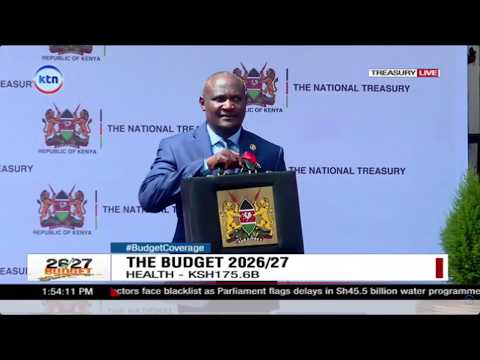 Treasury CS John Mbadi makes a way to parliament to read the 2026/27 budget
