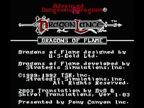 Dragons of Flame NES