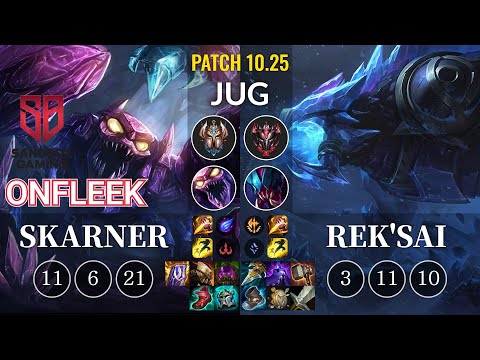 SB OnFleek Skarner vs Rek'Sai Jungle - KR Patch 10.25