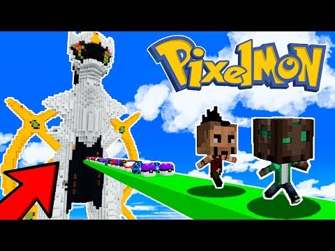 DESAFÍO DE LUCKY BLOCKS EN ARCEUS GIGANTE 😍 - TODOS LOS LUCKY BLOCK EN PIXELMON MINECRAFT MOD