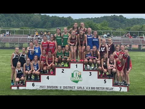 Athens Bulldogs Track & Field 2023 Girls 4x800m Relay at Div. 2 Districts (Meigs)