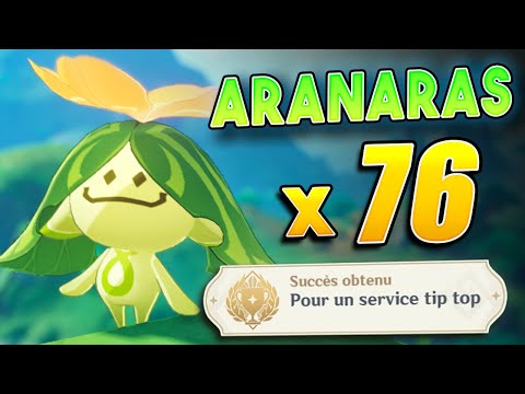 Aranaras : Tous les emplacements | Pour un service tip top (Succès caché) - Genshin Impact Sumeru