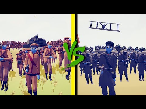 GERMAN WW2 vs SOVIET WW2 - Totally Accurate Battle Simulator TABS