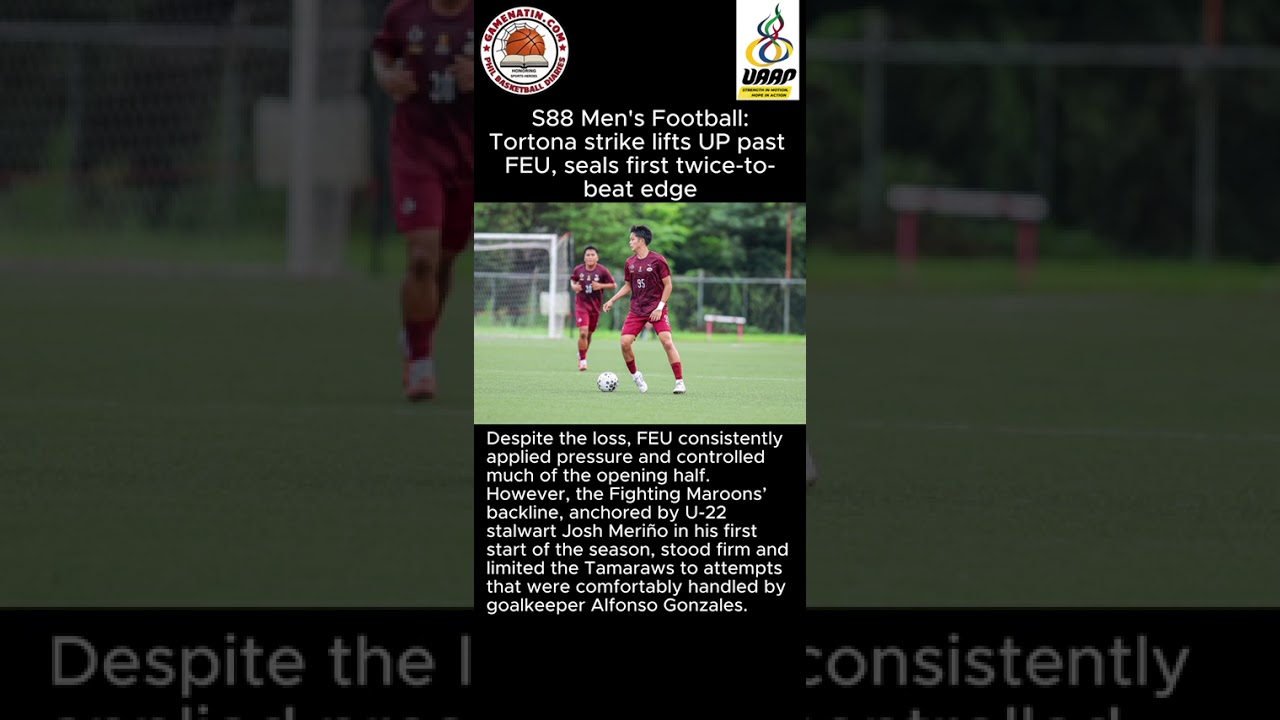UAAP Men's Football: UP clinches twice-to-beat behind Lorenz Tortona's winner vs FEU