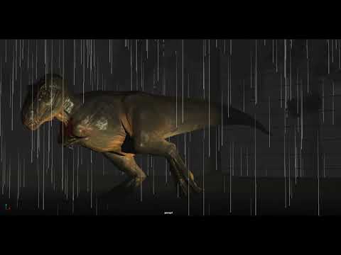 Jurassic park if the Trex was moving like a chicken