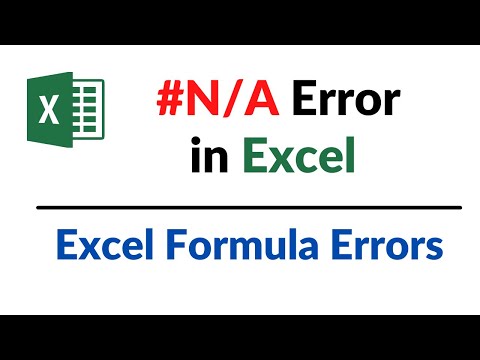 Formula Errors in Excel