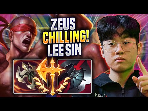 ZEUS CHILLING WITH LEE SIN! - T1 Zeus Plays Lee Sin TOP vs K'sante! | Preseason 2023