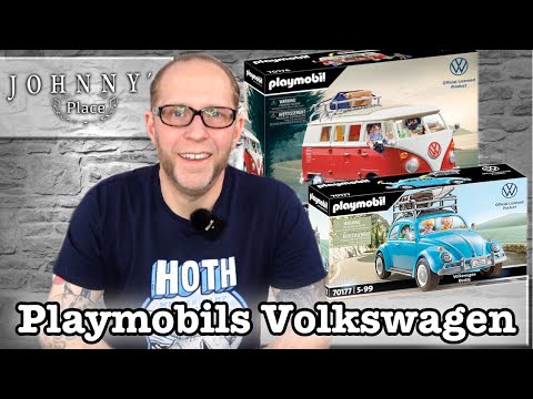 Kultige Playmobil Volkswagen T1Camper-Bulli und VW Käfer 70177 70176