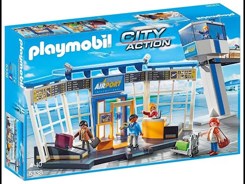 PLAYMOBIL 5338 === TERMINAL DE AEROPUERTO CON TORRE DE CONTROL. ✈✈✈