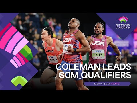 Coleman leads 60m qualifiers in 6.49 | World Indoor Championships Glasgow 24