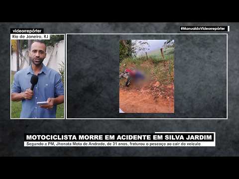 Motociclista morre após fraturar o pescoço ao cair do veículo, em Silva Jardim (RJ)