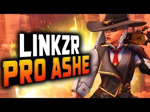 Ashe Need NERF?! LiNkzr - Pro Ashe! 4185 SR [ OVERWATCH SEASON 13 TOP 500 ]