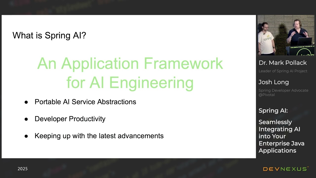 Devnexus 2025 - Spring AI - Dr. Mark Pollack, Josh Long
