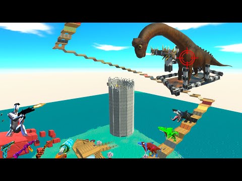 I DROP OLD BRACHIOSAURUS TO DINOSAURS DEATH CLIMB CHALLENGE - ARBS