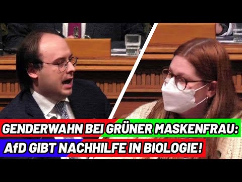 AfD gibt Biologie-Nachhilfe für gendernde Maskenfrau!