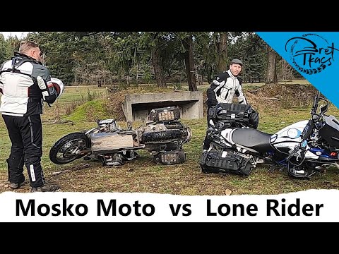 Mosko Moto Backcountry 35L Panniers (bags) vs. Lone Rider Motobags