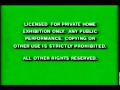 Green FBI Warning Screens From Disney VHS Tapes
