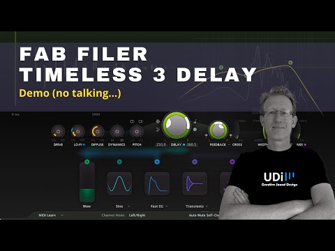 FabFilter - TimeLess3 Demo (no talking) vintage-sounding tape delay, reverb and echo
