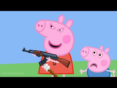 Peppa Pig vs Zombies in minecraft - All Part 19