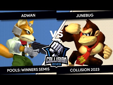 Collision 2023 - Adwan (Fox) VS Junebug (Donkey Kong) - Pools - Winners Semis