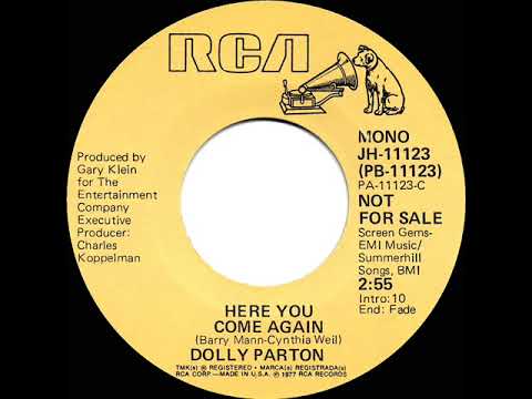 1977 Dolly Parton - Here You Come Again (mono radio promo 45)