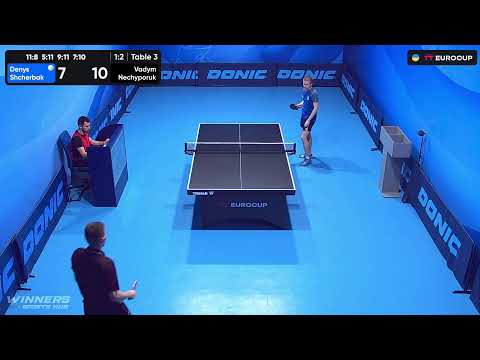 17:35 Denys Shcherbak - Vadym Nechyporuk 13.10.2023 TT Euro.Cup Ukraine Star. Table 3