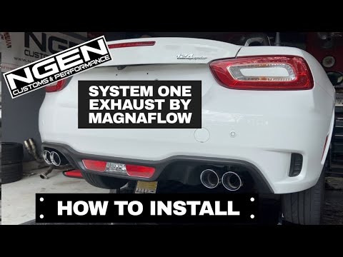 SYSTEM ONE EXHAUST by MAGNAFLOW Install on a Fiat 124 Spider Abarth - HOW TO!