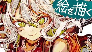 【活動再開目指して】絵を描くよ！！サムネの絵の加筆！ベンチマークテスト配信 第11回【#鴨見カモミ／CAMOMI Camomi】