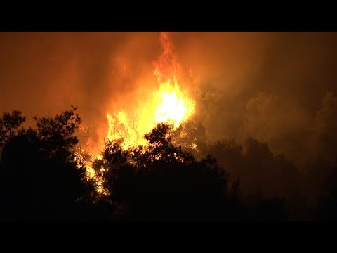 Firefighters battle major wildfire on Greek island | AFP