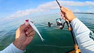 UNCUT Florida Keys Kayak Fishing | Jigging Jerk Shads On New Spots (Coral & Grass Patches)